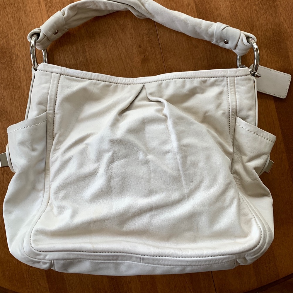 Coach leather hobo bag